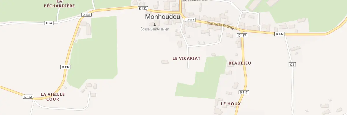 Plan du 1 Le Vicariat à Monhoudou