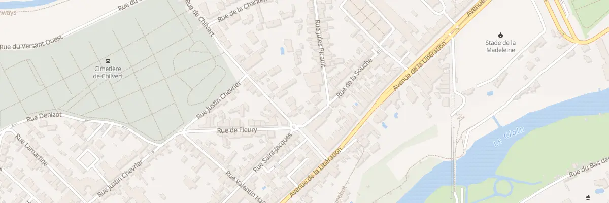 Plan du 10 Rue de Chilvert à Poitiers
