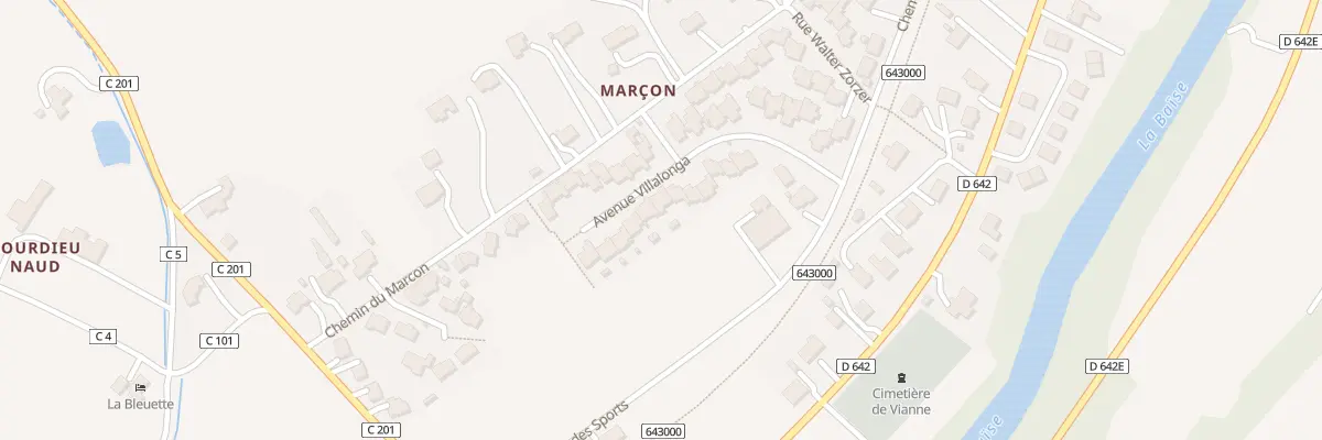 Plan du 13 Av Villalonga à Vianne