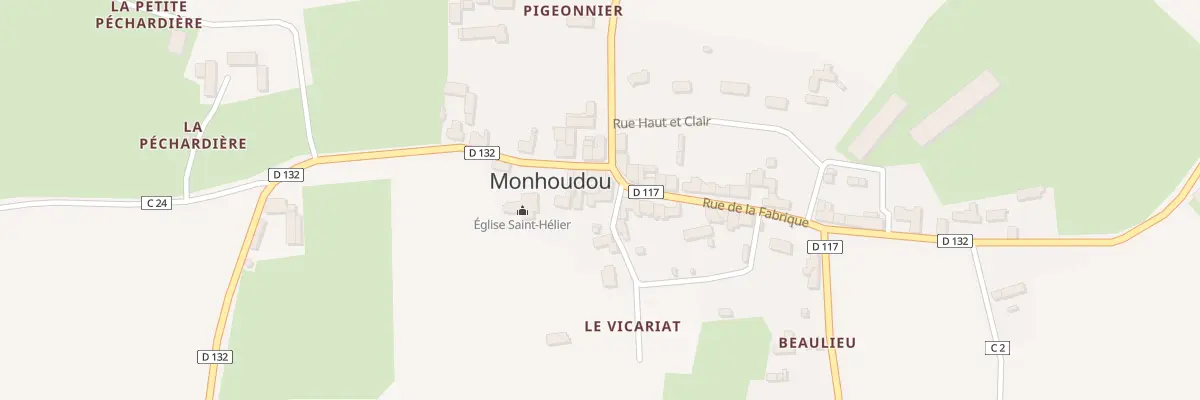 Plan du 2 Rue du Picaër à Monhoudou