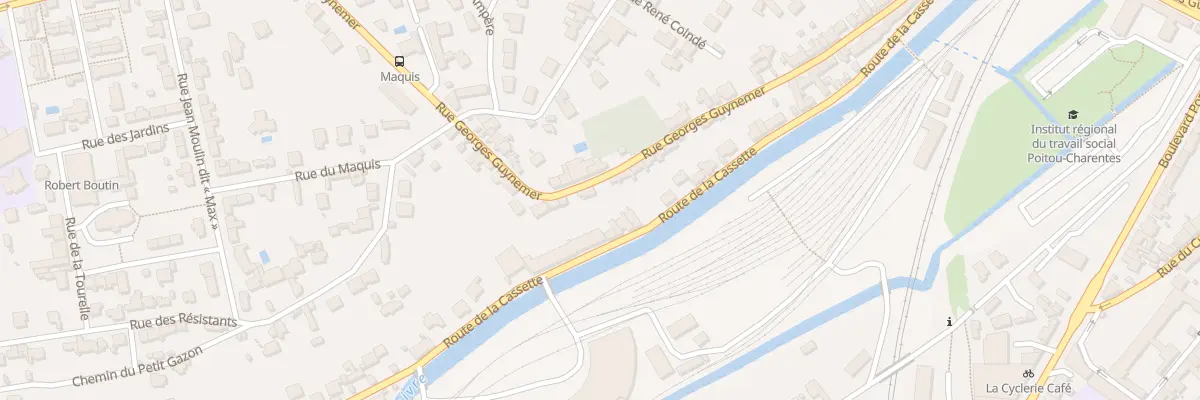 Plan du 69 Rue Georges Guynemer à Poitiers