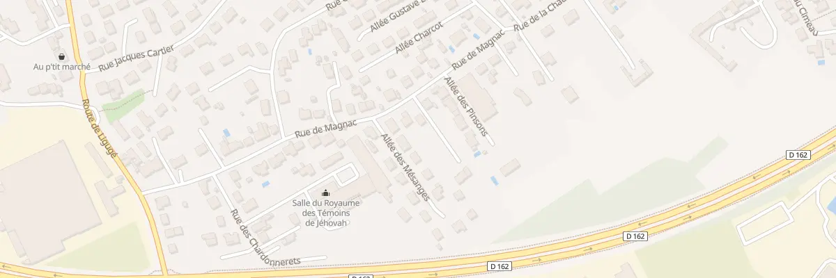 Plan du 15 Rue de Magnac à Saint-Benoît