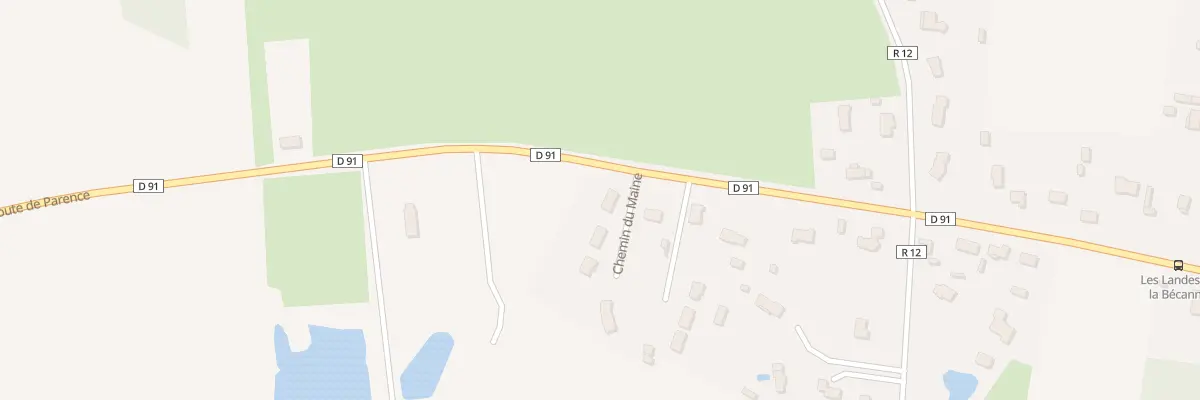 Plan du 24 Che du Maine à Fatines