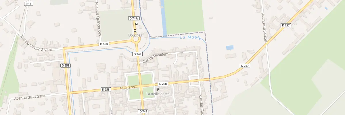 Plan du 1A Rue de l’Académie à Richelieu