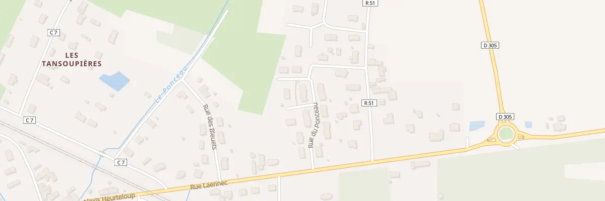 Plan du 13 Rue du Ponceau à Vaas