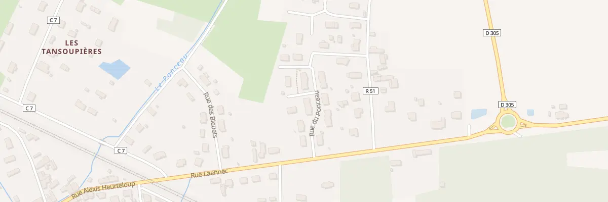 Plan du 11 Rue du Ponceau à Vaas