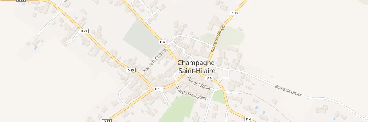 Plan du 1 Pla du 13 Aout 1944 à Champagné-Saint-Hilaire