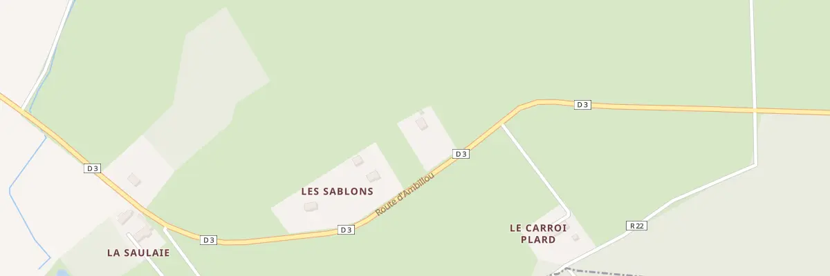 Plan du 1235 Rte d’Ambillou à Courcelles-de-Touraine