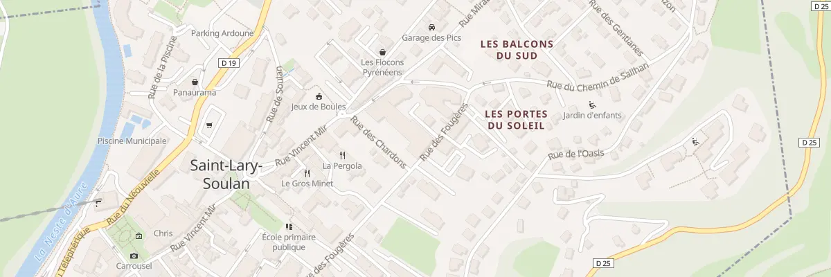 Plan du 13 Rue du Chemin de Sailhan à Saint-Lary-Soulan