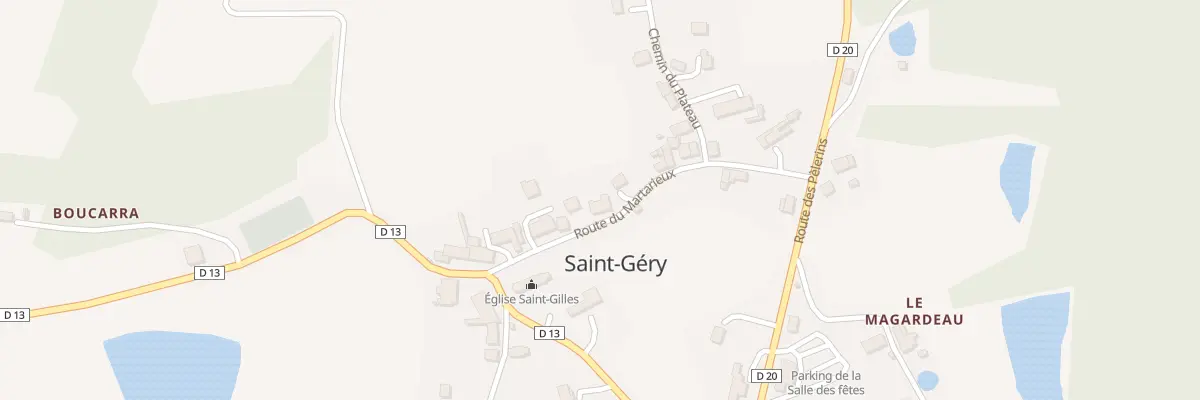 Plan du 188 Rte du Martarieux à Saint-Géry