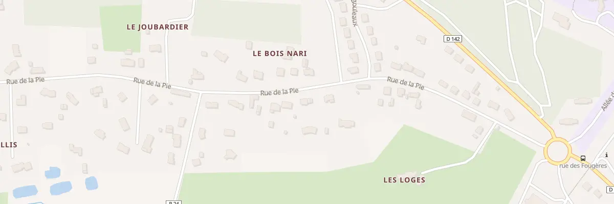 Plan du 42 Rue de la Pie à Brette-les-Pins