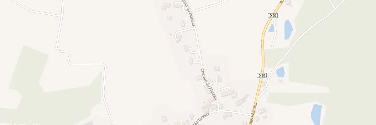 Plan du 9998 Le Plateau à Saint-Géry