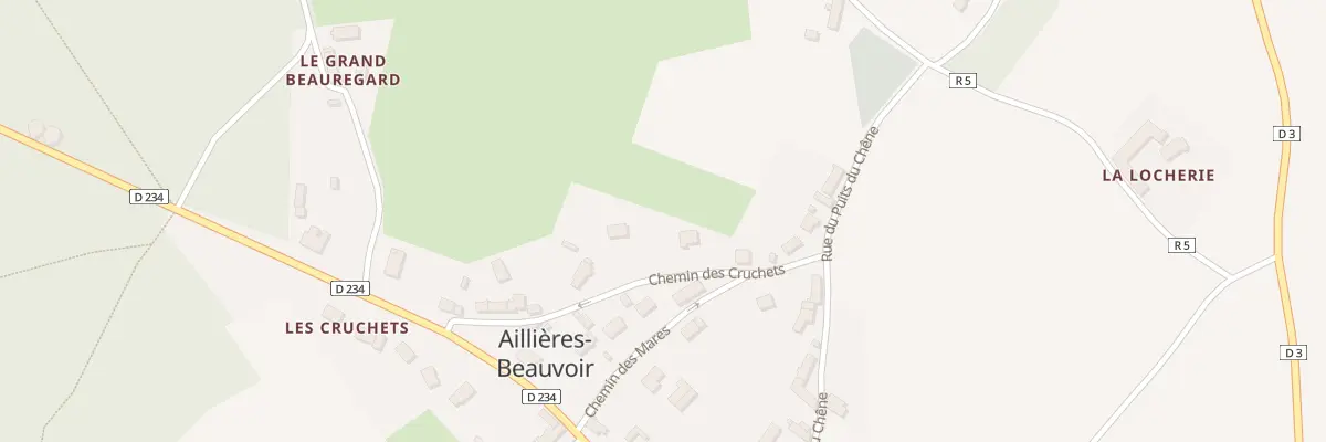 Plan du 5 Che des Cruchets à Aillières-Beauvoir