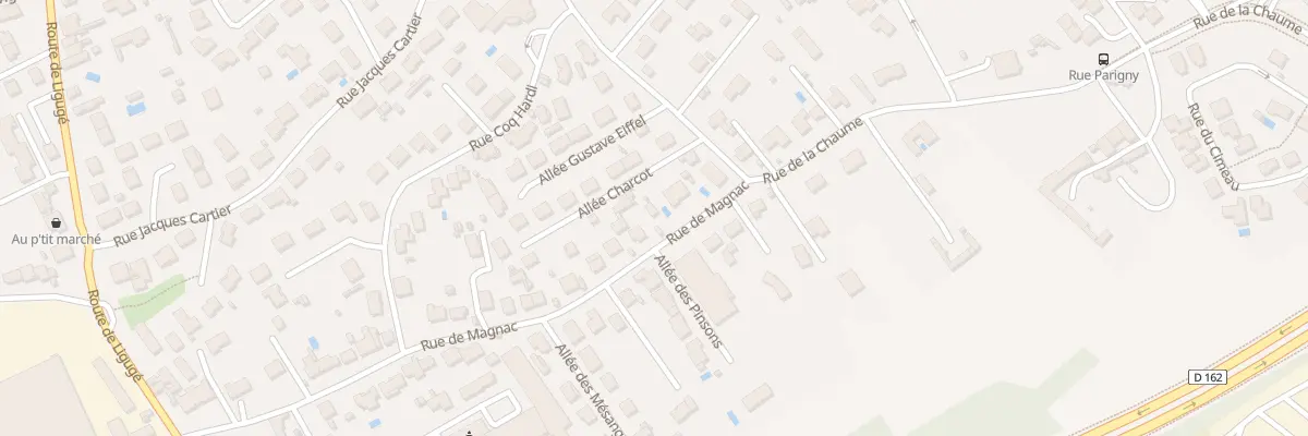 Plan du 6 Rue de Magnac à Saint-Benoît