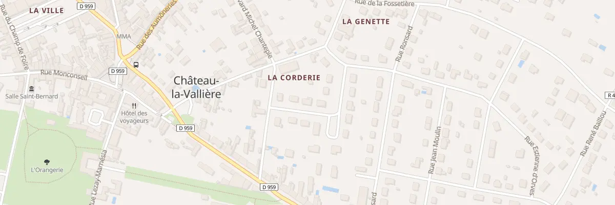 Plan du 10 Rue Louise de la Vallière à Château-la-Vallière