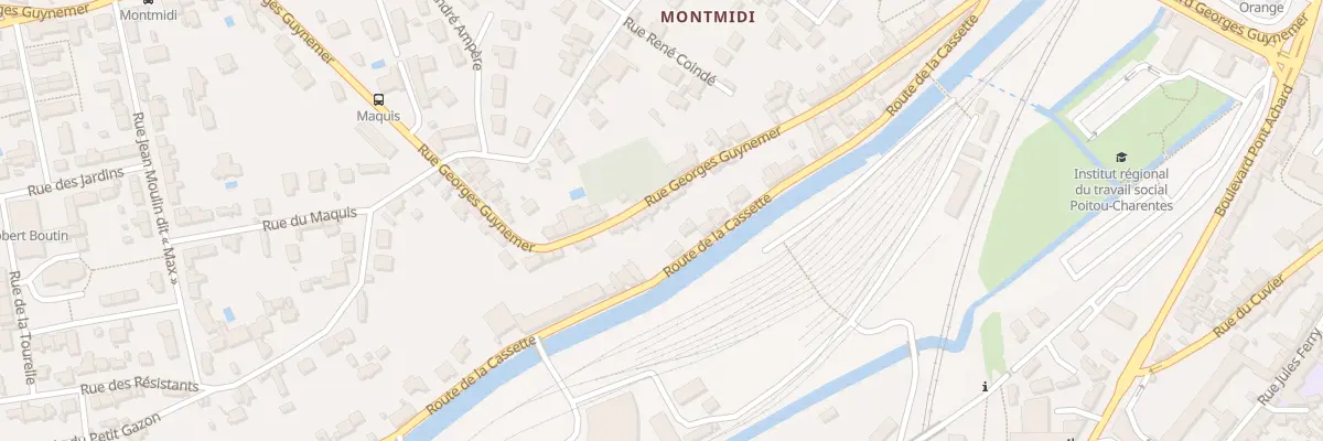 Plan du 55 Rue Georges Guynemer à Poitiers