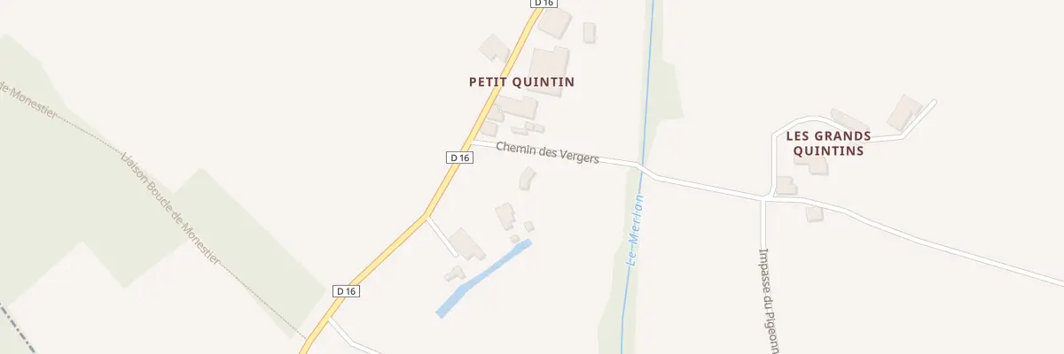 Plan du 83 Petit Quintin à Monestier