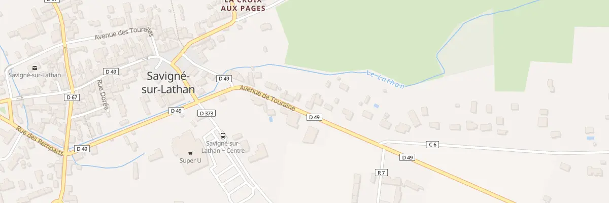 Plan du 15 Av de Touraine à Savigné-sur-Lathan