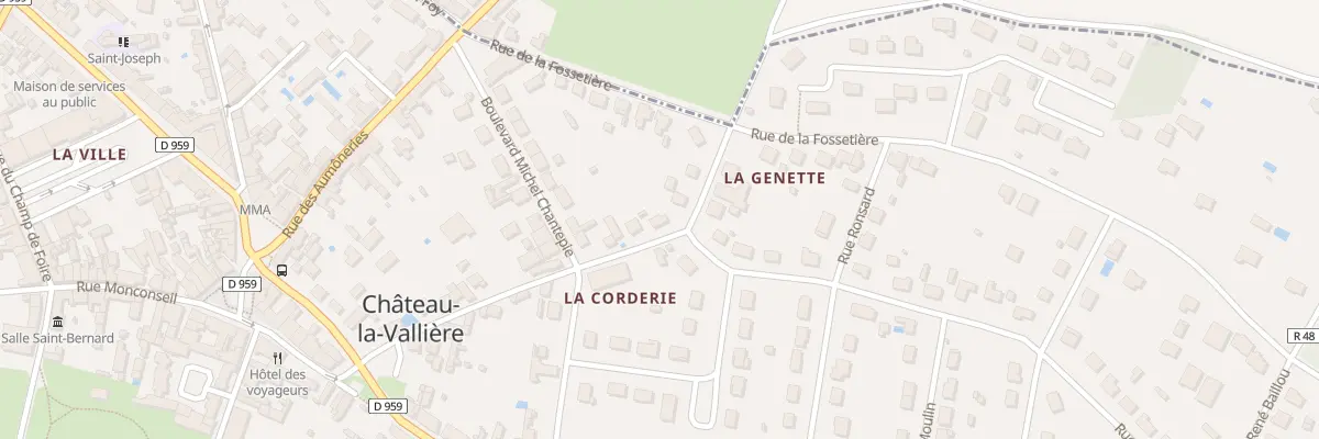 Plan du 11 Rue du Chem Vert à Château-la-Vallière