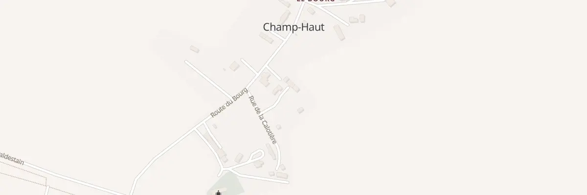 Plan du 13 Le Bourg à Champ-Haut