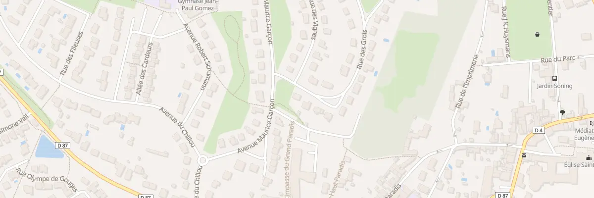 Plan du 2 Rue des Grois à Ligugé