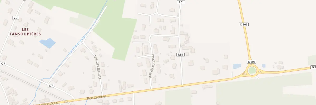 Plan du 14 Rue du Ponceau à Vaas