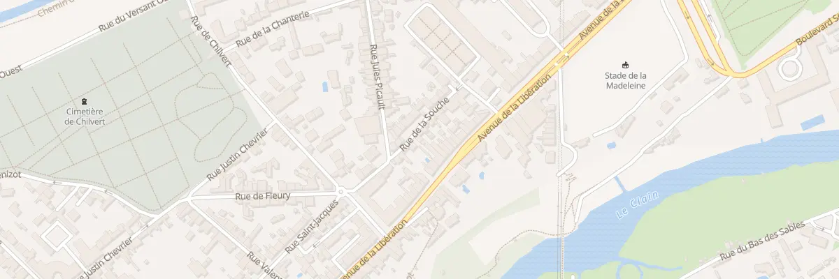 Plan du 13 Rue de la Souche à Poitiers