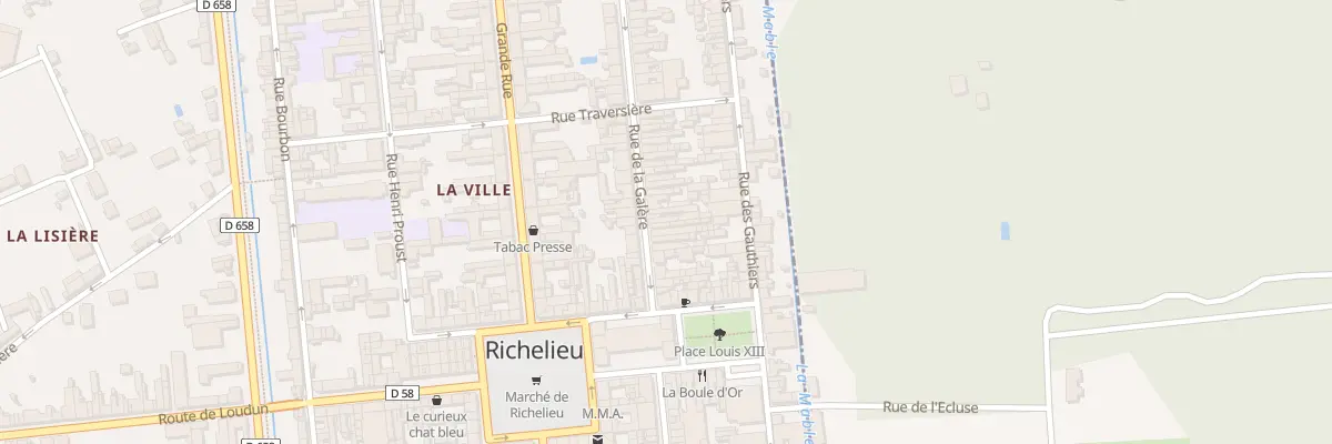 Plan du 23 Rue de la Galère à Richelieu