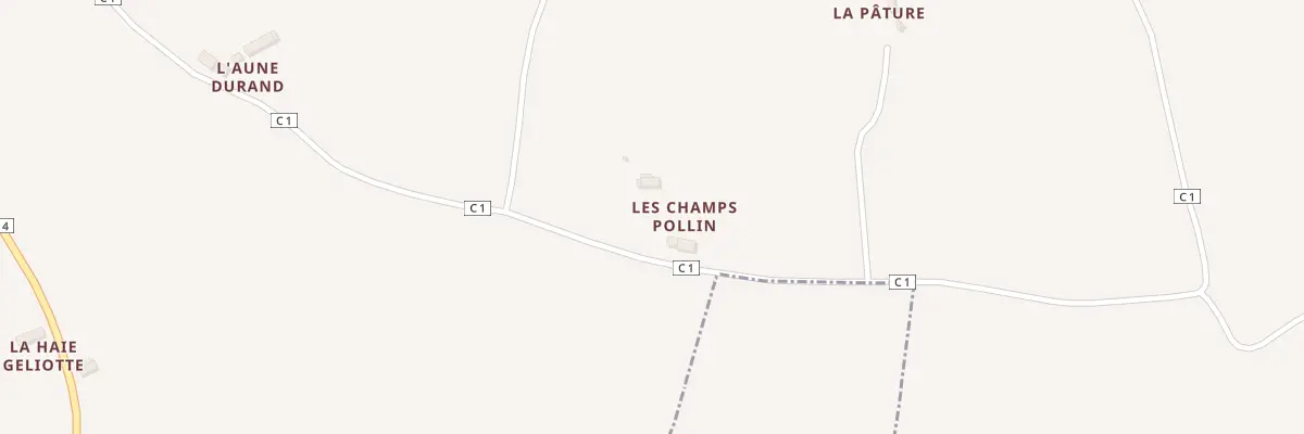 Plan du 14 Les Champs Pollin à Brullemail