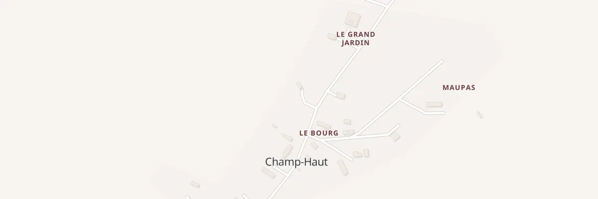 Plan du 5 Le Bourg à Champ-Haut