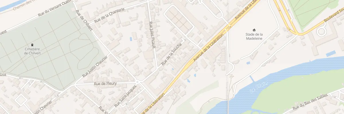 Plan du 11 Rue de la Souche à Poitiers