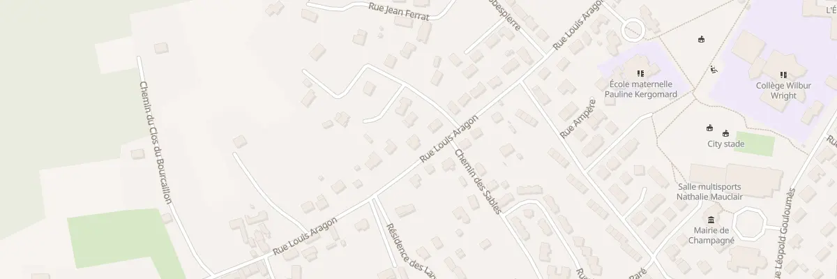 Plan du 6 Rue Louis Aragon à Champagné