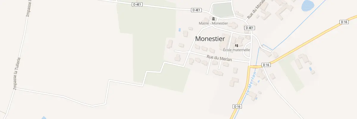 Plan de Eglise de Monestier à Monestier