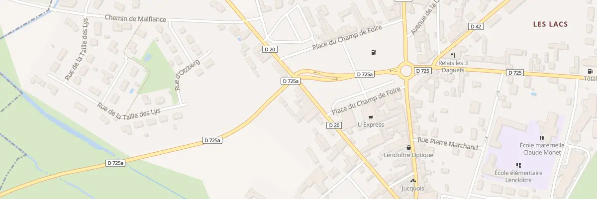 Plan du 21 Rue Louis Pasteur à Lencloître