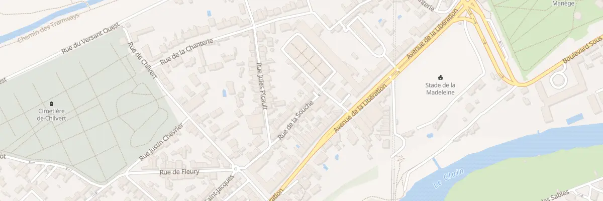 Plan du 8 Rue de la Souche à Poitiers