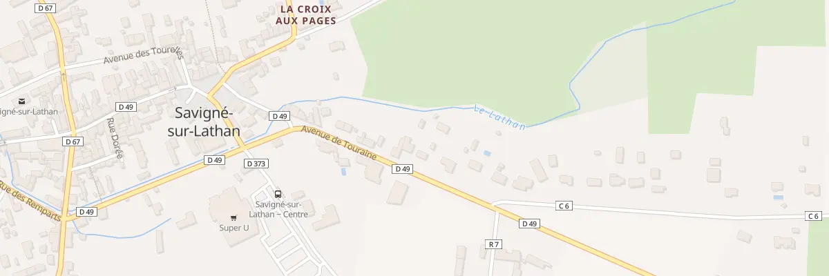 Plan du 15B Av de Touraine à Savigné-sur-Lathan