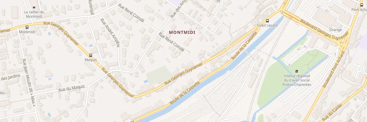 Plan du 82 Rue Georges Guynemer à Poitiers