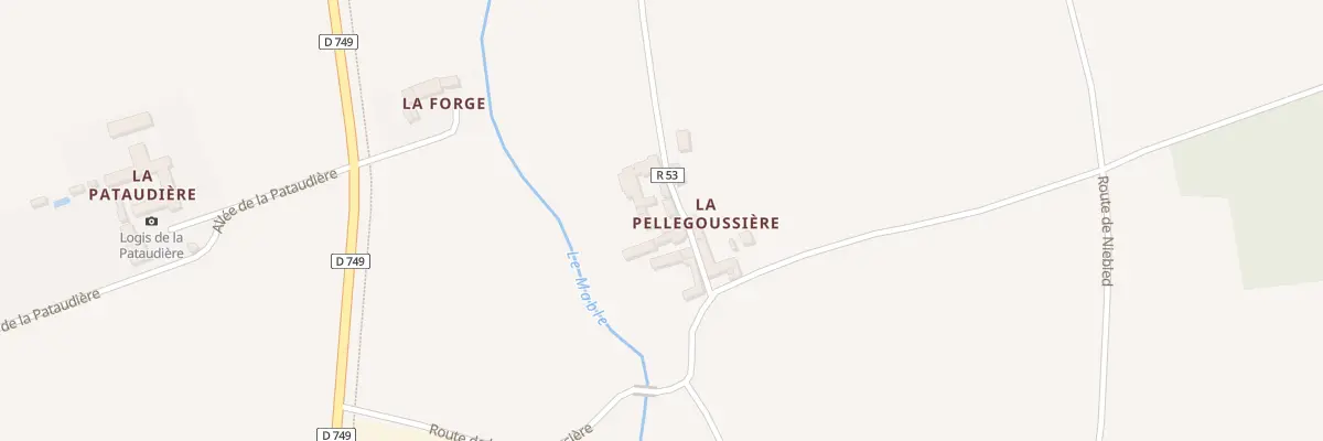 Plan du 4 Rue de la Pellegoussière à Champigny-sur-Veude