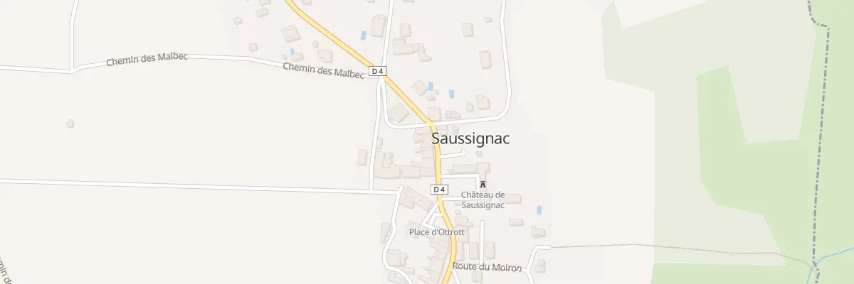 Plan du 59 Le Bourg à Saussignac