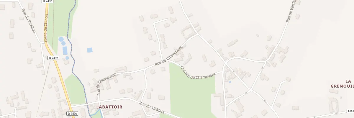 Plan du 8 Che de Champvent à Chaveignes
