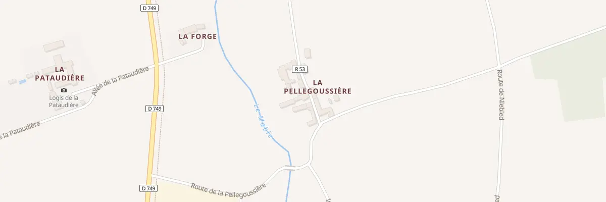 Plan du 6 Rue de la Pellegoussière à Champigny-sur-Veude