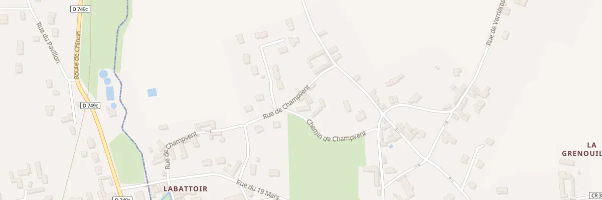 Plan du 11 Rue de Champvent à Chaveignes