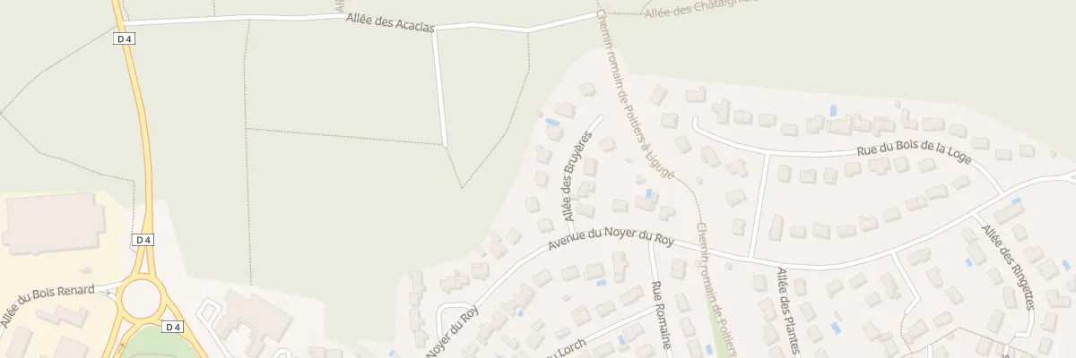 Plan du 3 All des Bruyères à Ligugé