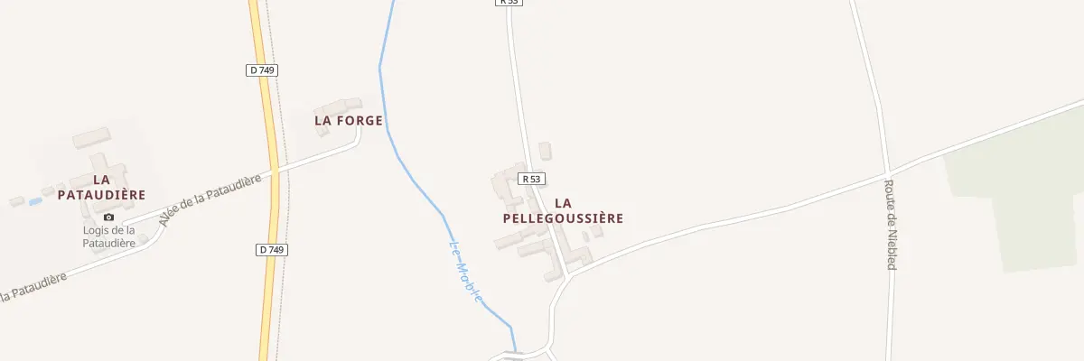 Plan du 3 Rue de la Pellegoussière à Champigny-sur-Veude