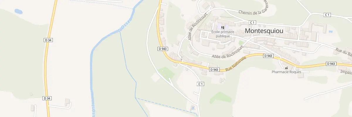 Plan du 1 Rue des Promeneurs à Montesquiou