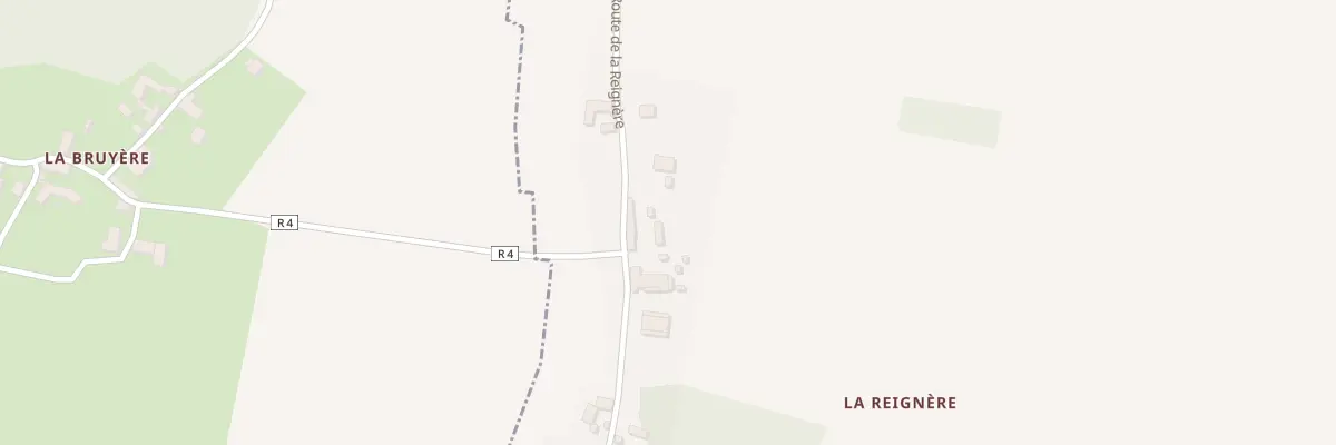 Plan du 6 La Reignere à Sazilly