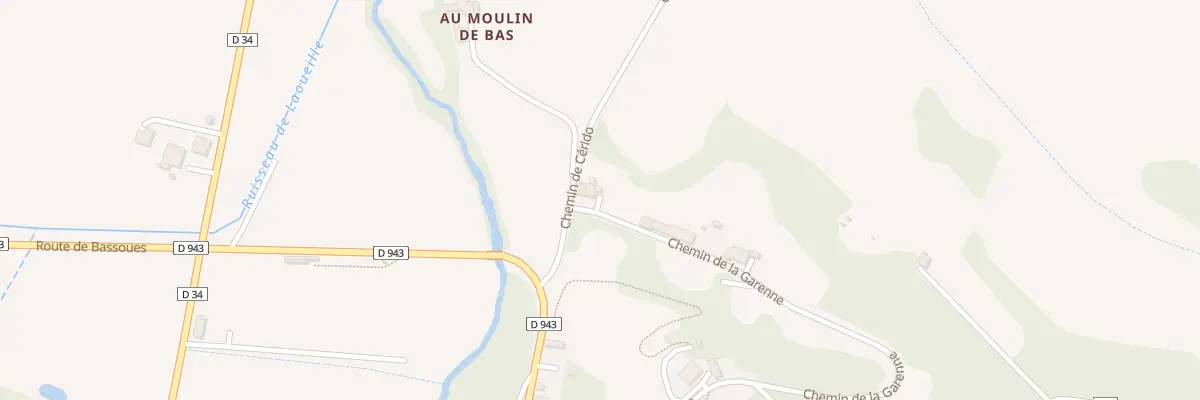 Plan du 6 Chem de la Garenne à Montesquiou