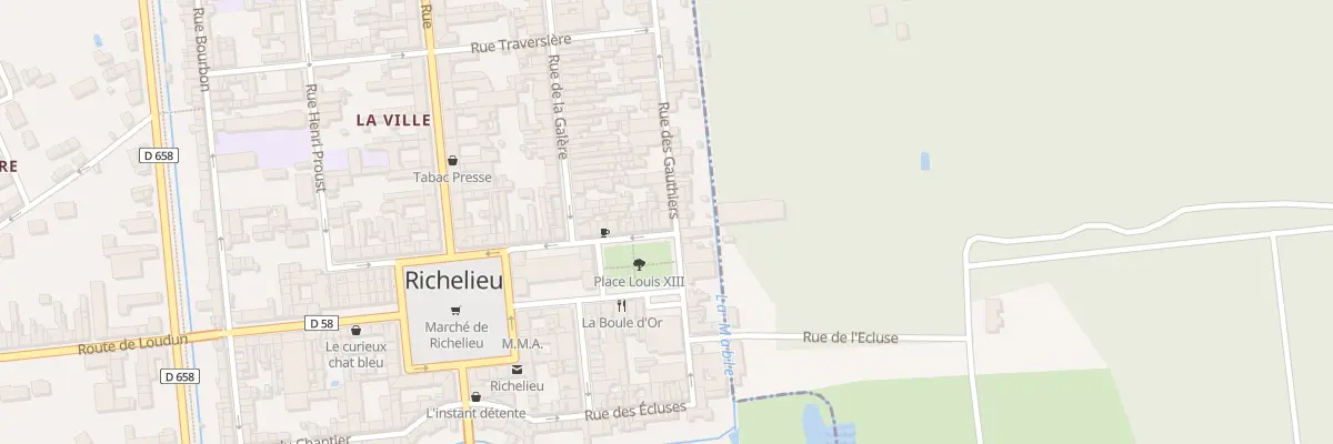 Plan du 2 Rue des Gauthiers à Richelieu