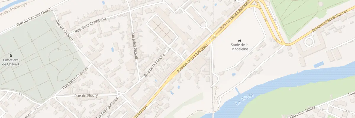Plan du 1 Rue de la Souche à Poitiers