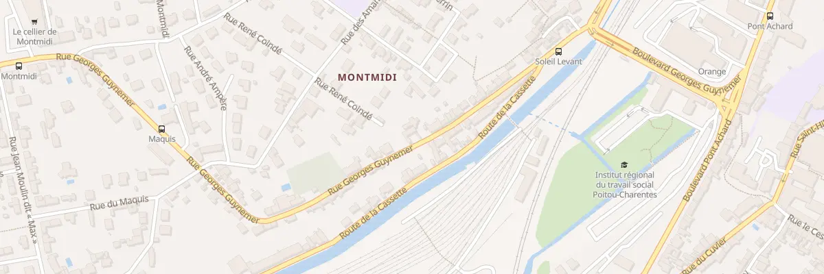 Plan du 76 Rue Georges Guynemer à Poitiers